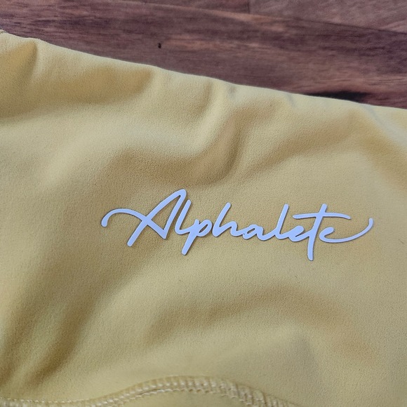 Alphalete Pulse Surge Leggings in color CITRUS Womens size 4/Small - Picture 9 of 10